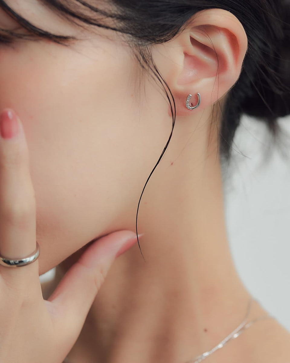 coussinette fleur 2way ピアス coussinette fleur 2way ピアス
