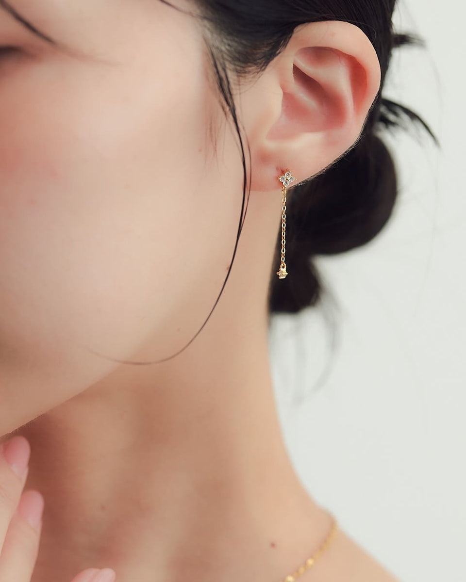 S925/18KGP】フィーネチェーンピアス – ChooMia（チュミア）