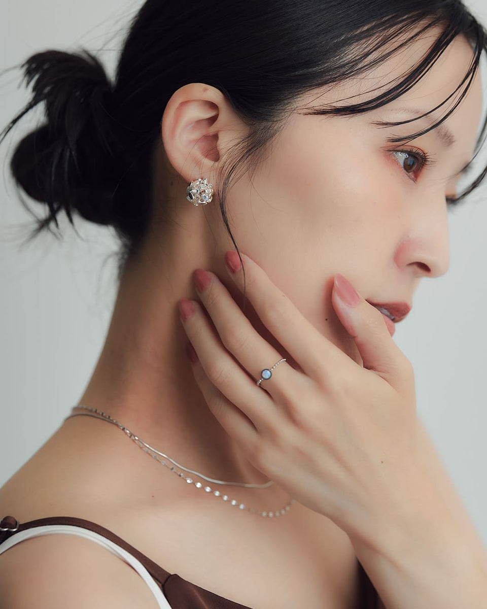4/24(金)20:00～再入荷】【S925/14KGF】シャインドームピアス– ChooMia