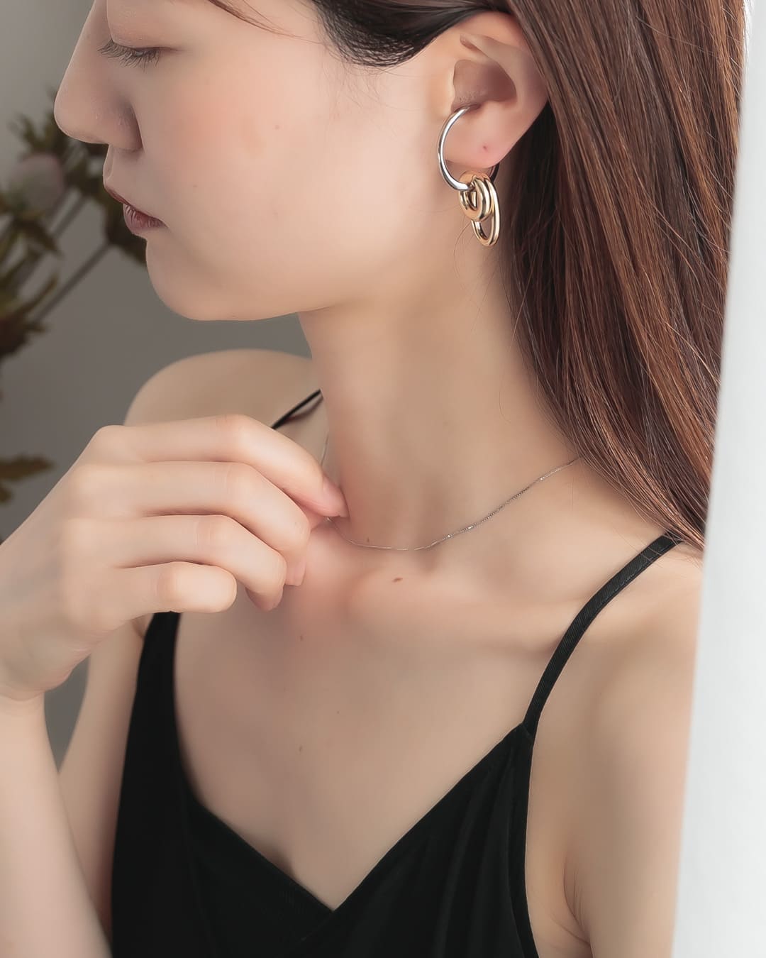 18KGP】バイカラーフープイヤーカフ【mina3月号掲載】 – ChooMia