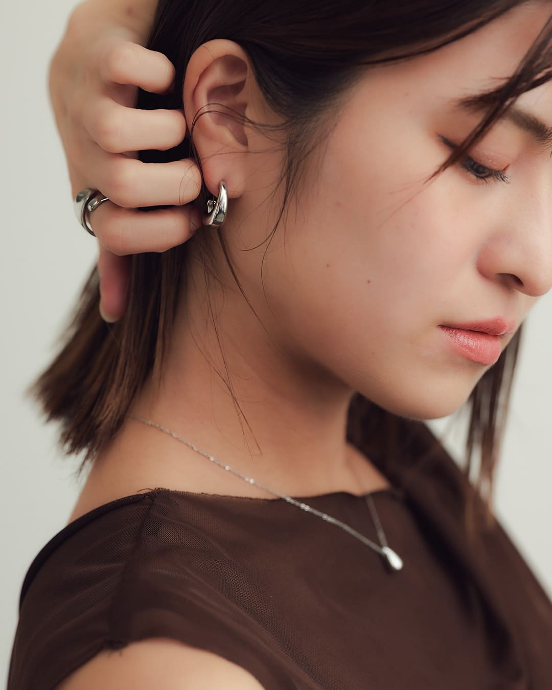9/18(金)20:00～再入荷】【14KGP】Uラインフープイヤリング – ChooMia