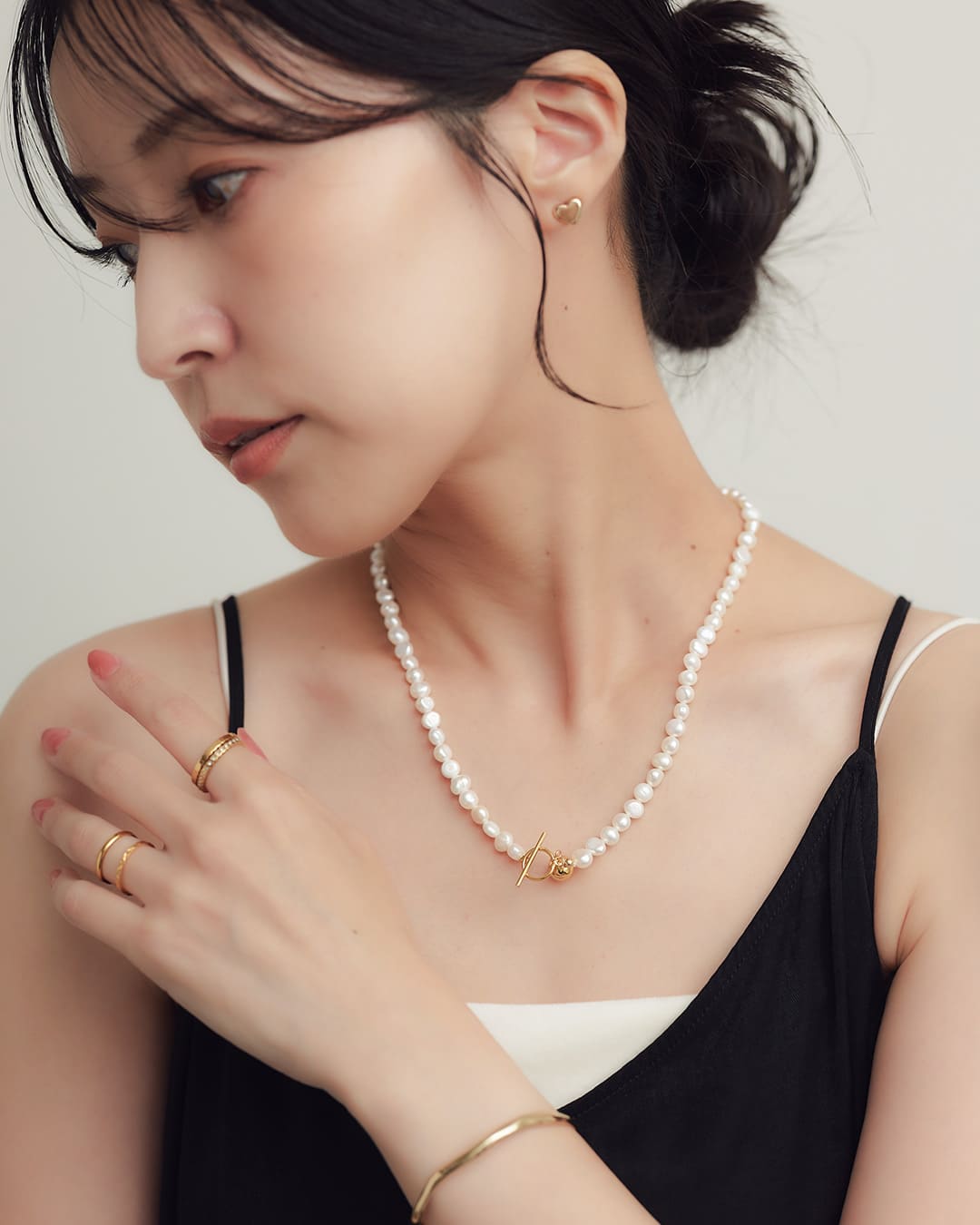 再入荷予定あり＞【S925】淡水バロックパールマンテルネックレス