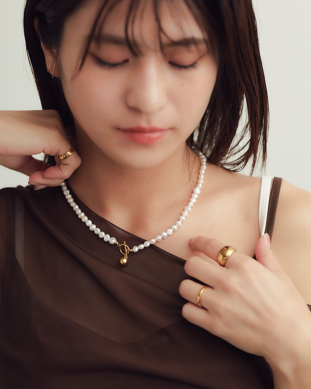 11/14(金)20:00～再入荷】【S925】淡水バロックパールマンテル