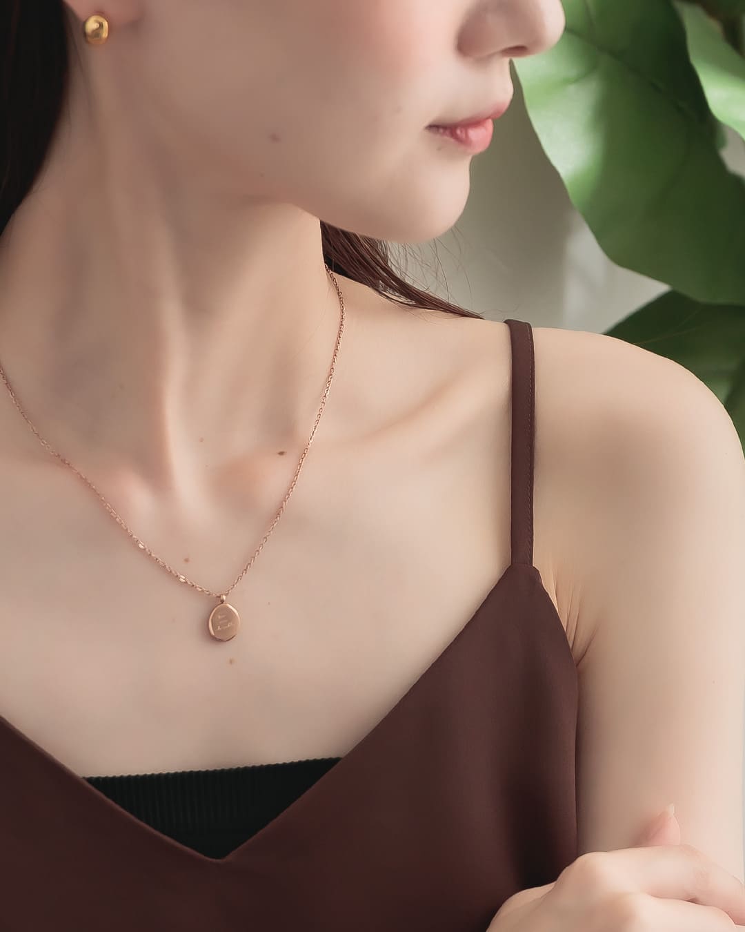 シンプルラウンドチタンネックレス / シルバー 18k / GP(ゴールドプレーテッド) / mina掲載 / インフルエンサー着用 / オフィスカジュアル / カジュアル / シンプル / チタン / 刻印モチーフ / 金属アレルギー対応 / 錆びにくい / 雑誌掲載 / 普段使い / 30代 /