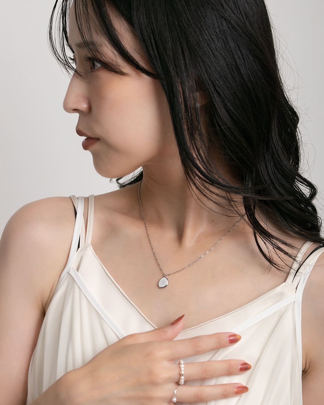 8/29(金)20:00～再入荷】【18KGP】シンプルラウンドネックレス