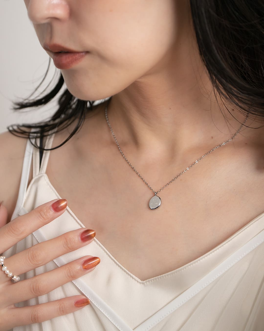 4/24(金)20:00～再入荷】【18KGP】シンプルラウンドネックレス