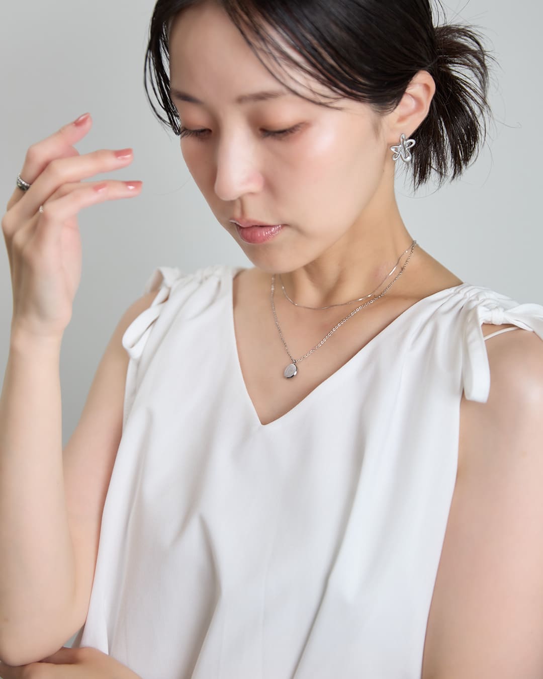 6/26(金)20:00～再入荷】【18KGP】シンプルラウンドネックレス