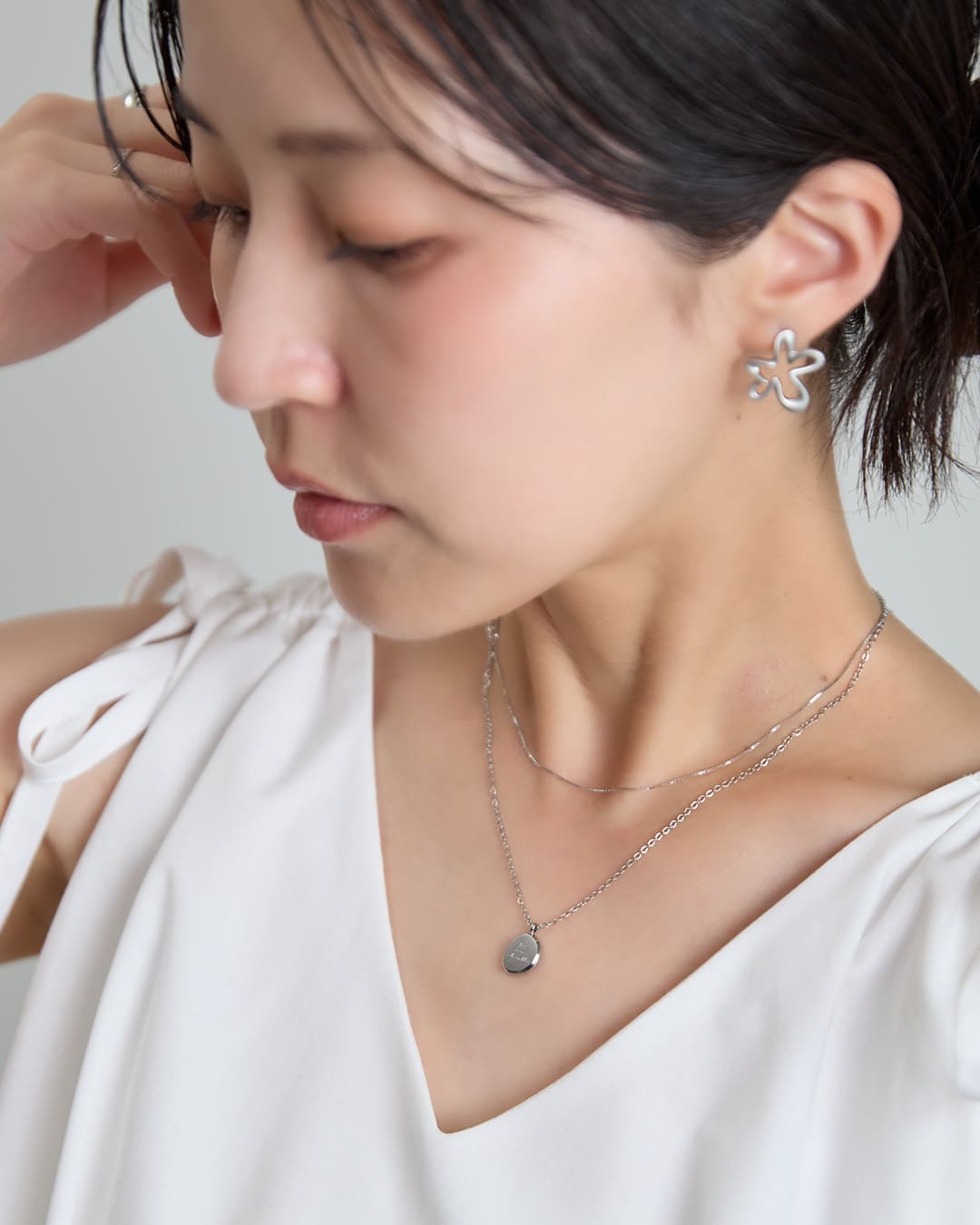 5/29(金)20:00～再入荷】【18KGP】シンプルラウンドネックレス