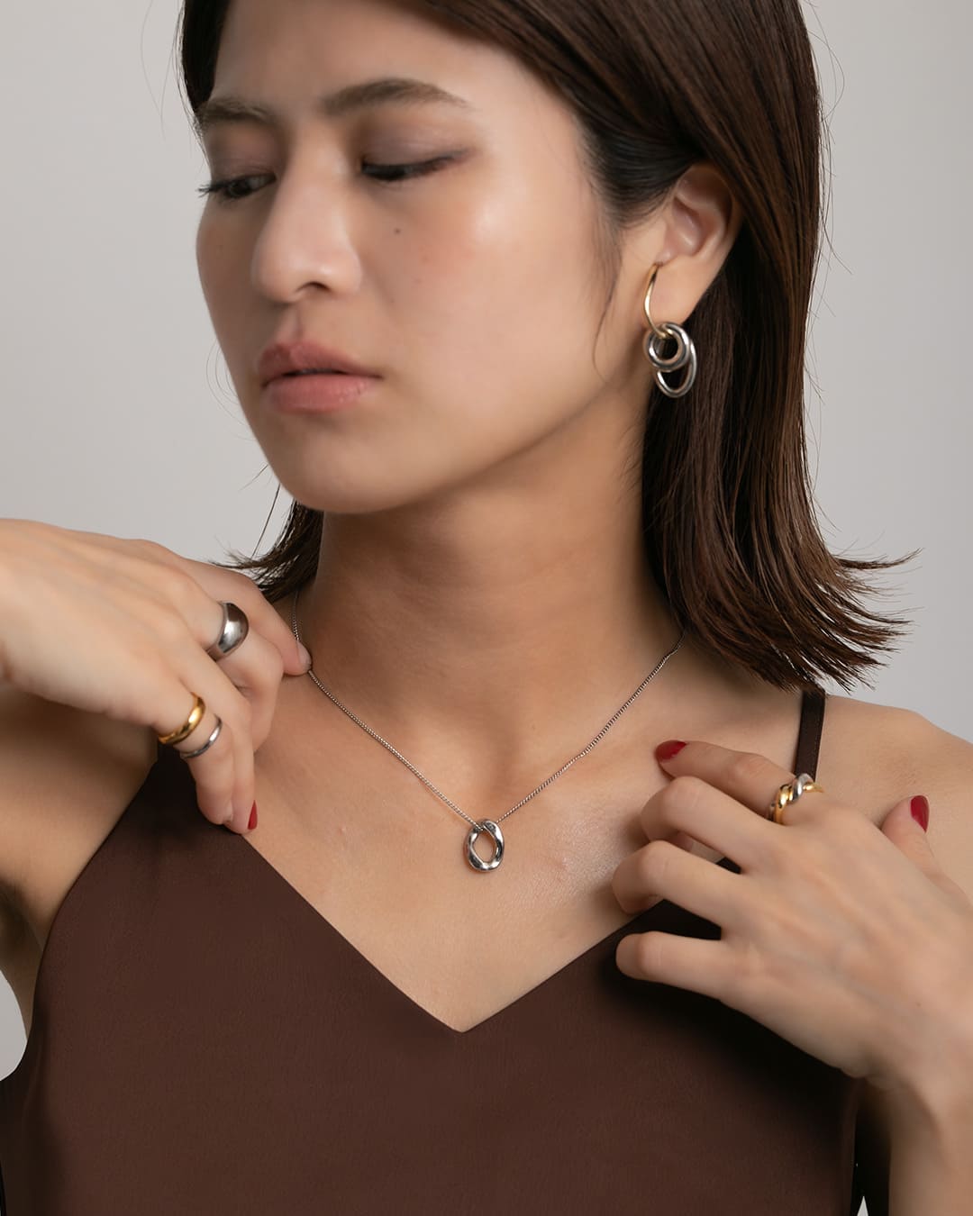 10/24(金)20:00～再入荷】【18KGP】ニュアンスサークル