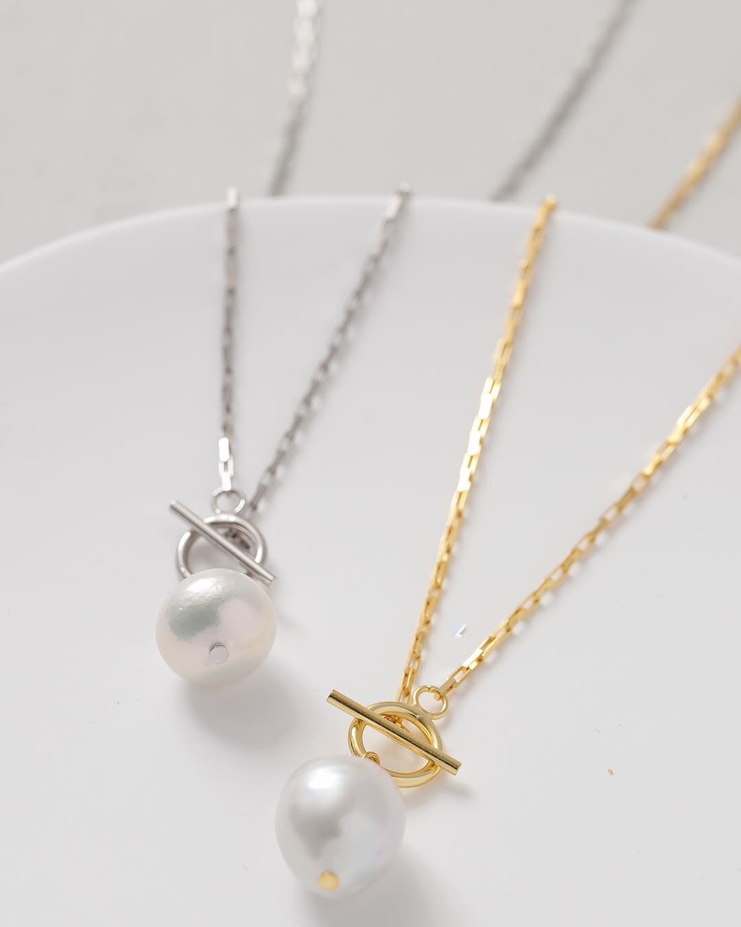 9/5(金)20:00～再入荷】【S925/18KGP】バロックパールマンテル