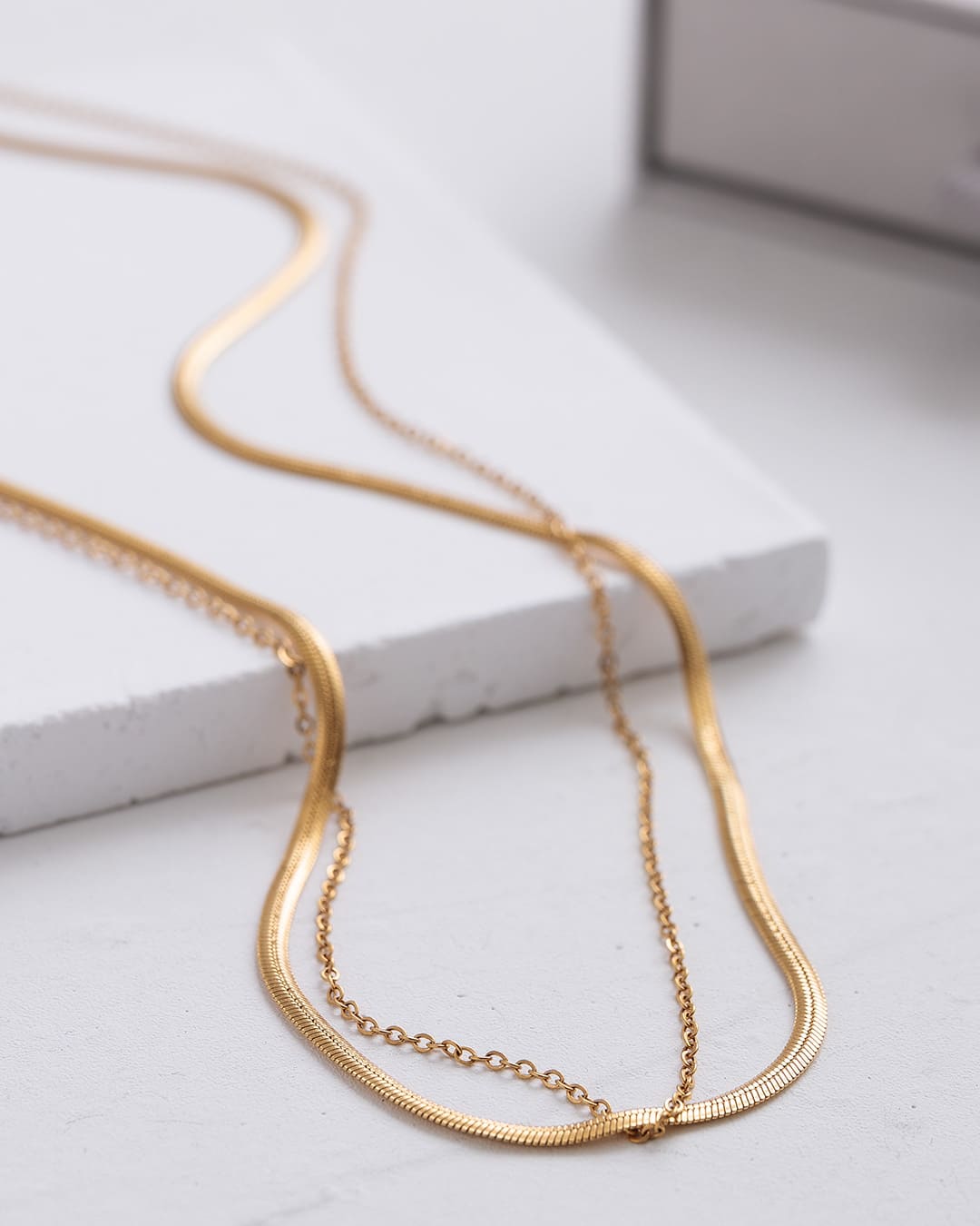 ⭐ 極美品 ✨18K ゴールド スネークチェーン ネックレス 楽天市場】チェーンネックレス スネークチェーン 幅3mm ステンレス IP