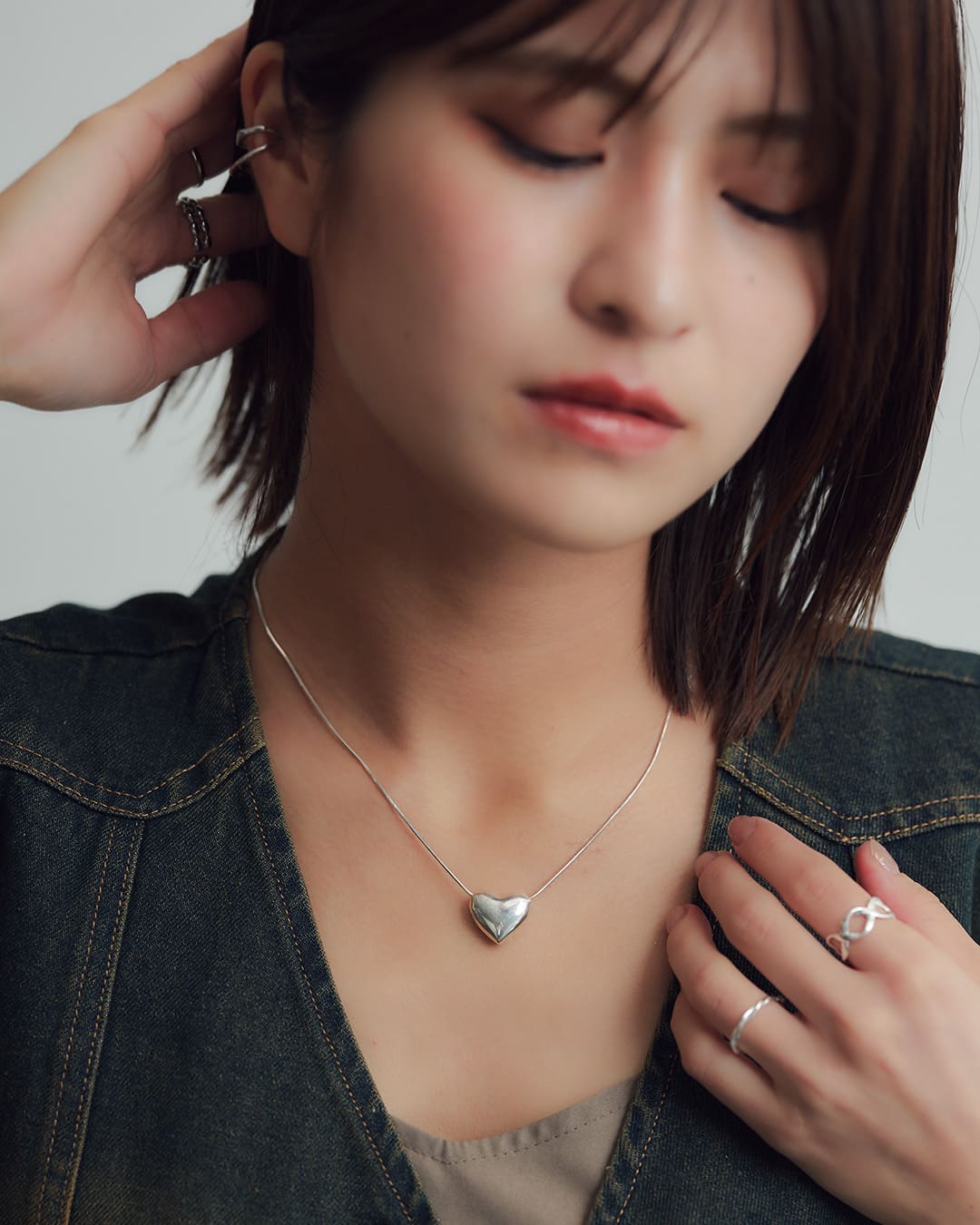 S925】ハートモチーフスネークチェーンネックレス – ChooMia(チュミア) S925】ハートモチーフスネークチェーンネックレス – ChooMia(チュミア)