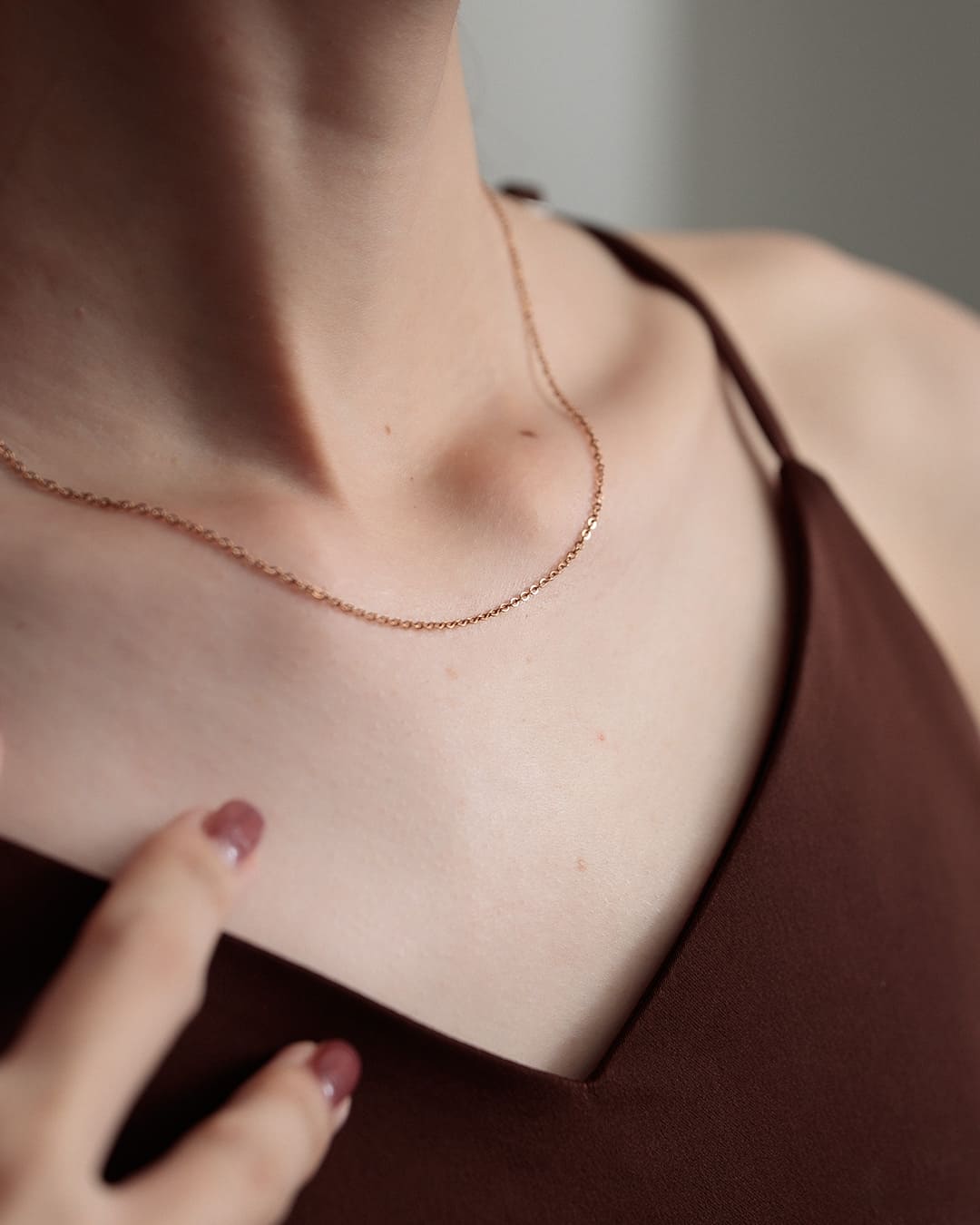 14KGP】アズキチェーンネックレス – ChooMia（チュミア）