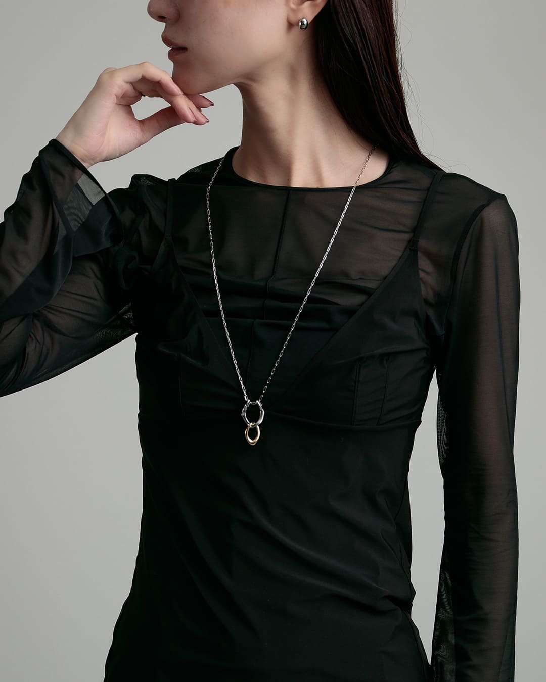 4/18(金)20:00～再入荷】【18KGP】マルチwayロングネックレス