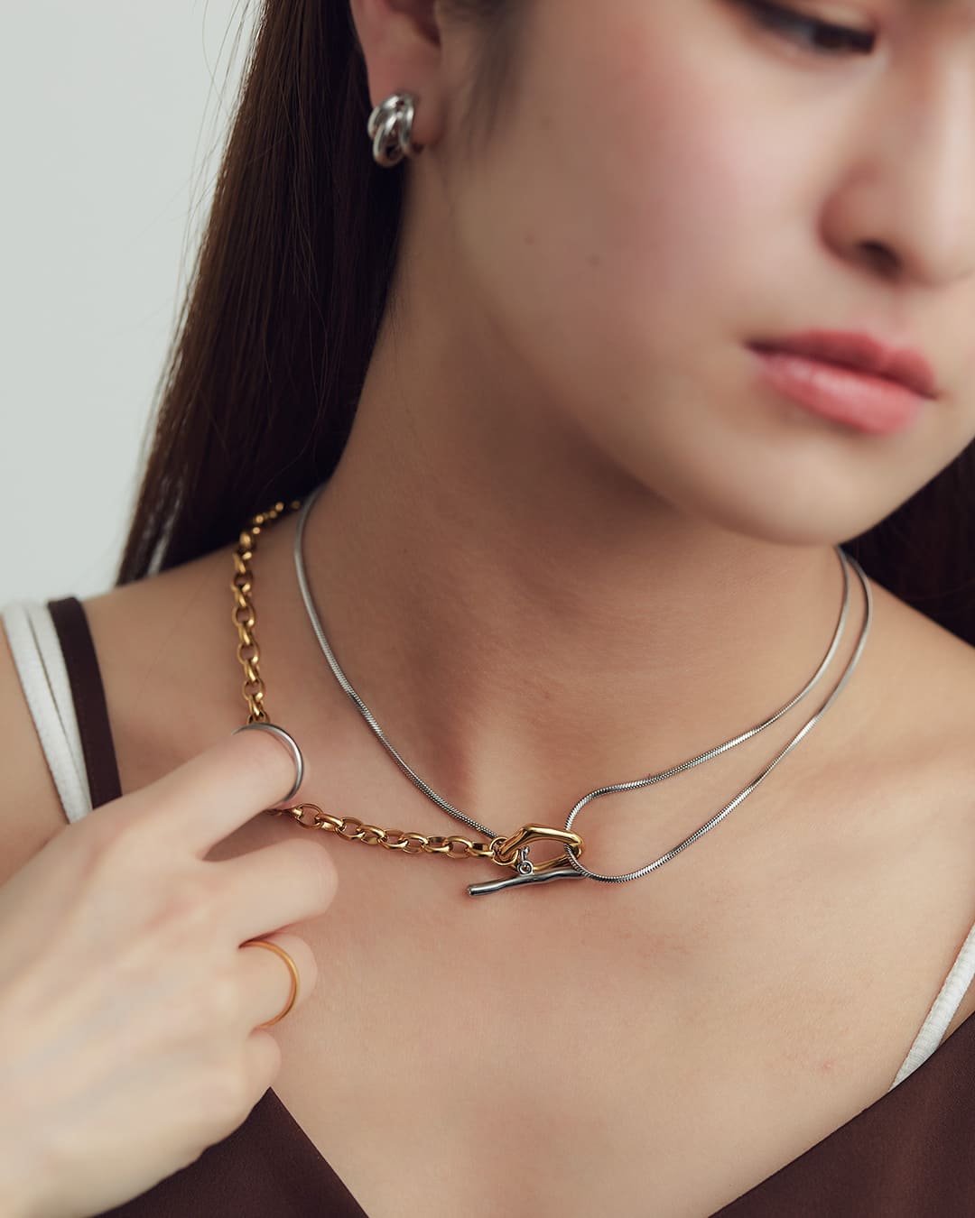 4/24(金)20:00～再入荷】【18KGP】リンクループネックレス – ChooMia