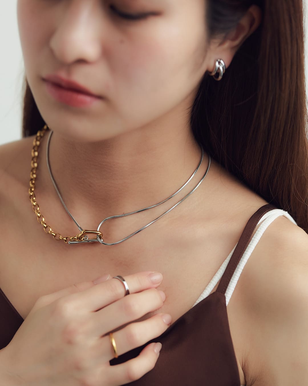 10/9(金)20:00～再入荷】【18KGP】リンクループネックレス – ChooMia