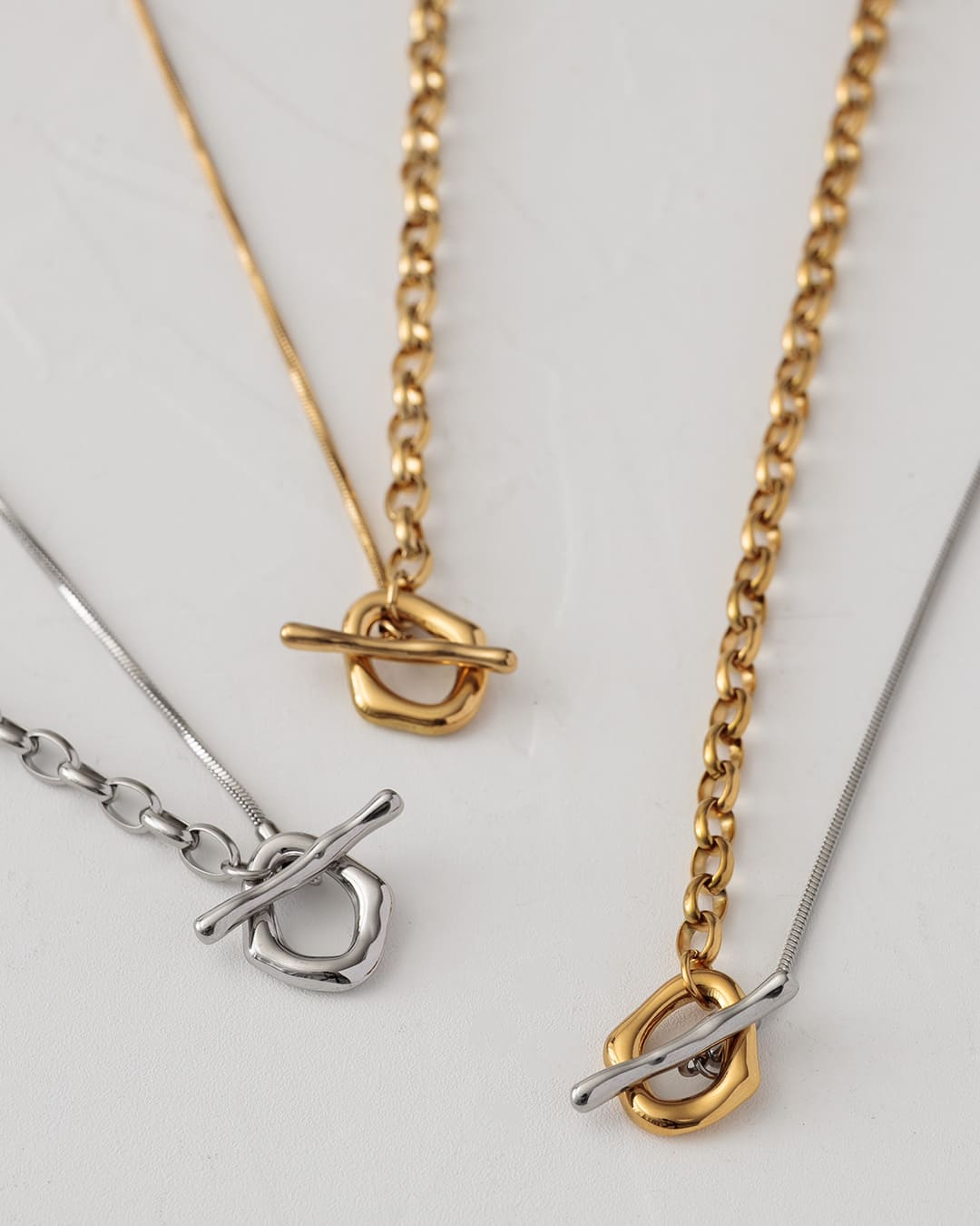 4/24(金)20:00～再入荷】【18KGP】リンクループネックレス – ChooMia