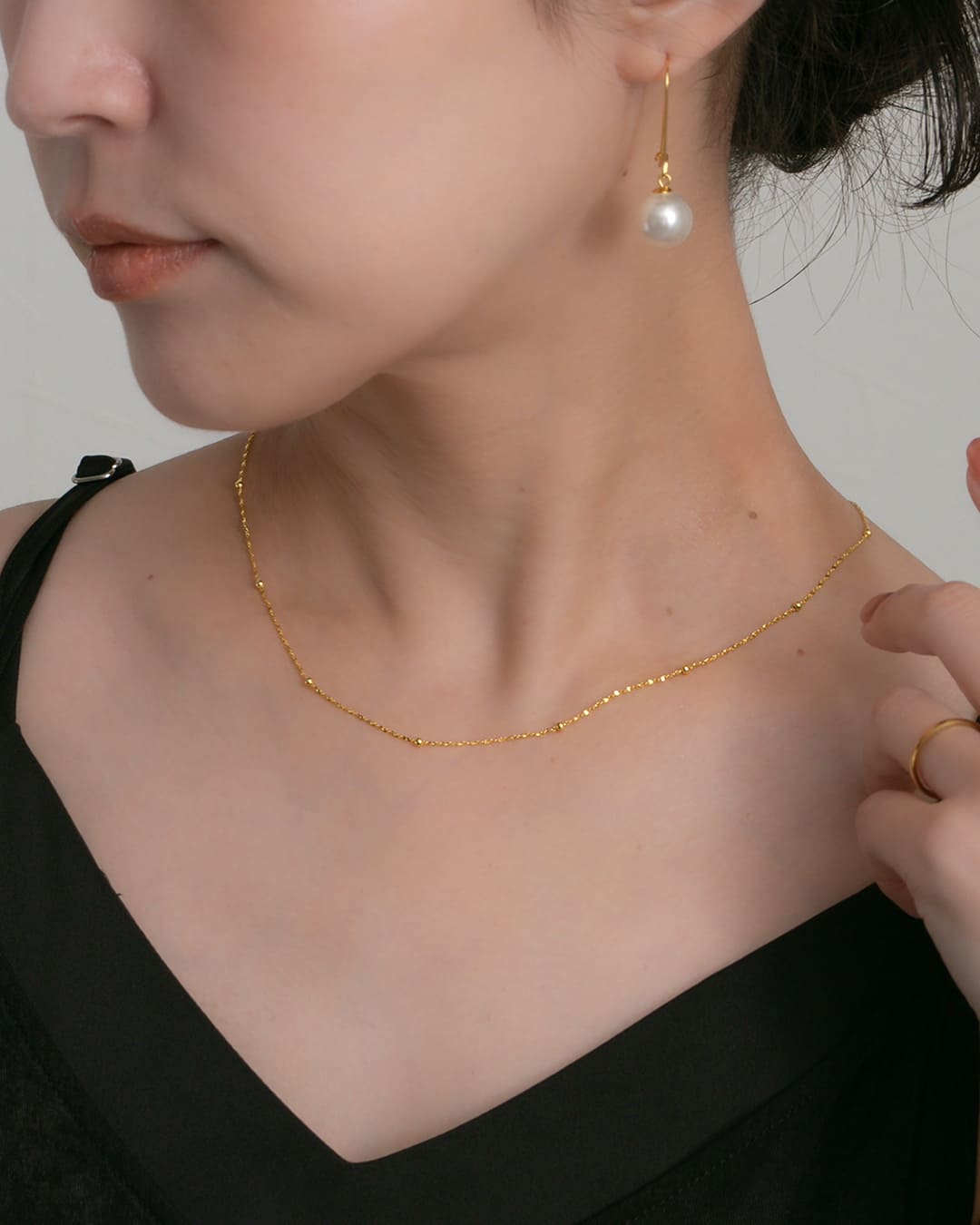 5/22(金)20:00～再入荷】【S925/14KGP】ステララインネックレス