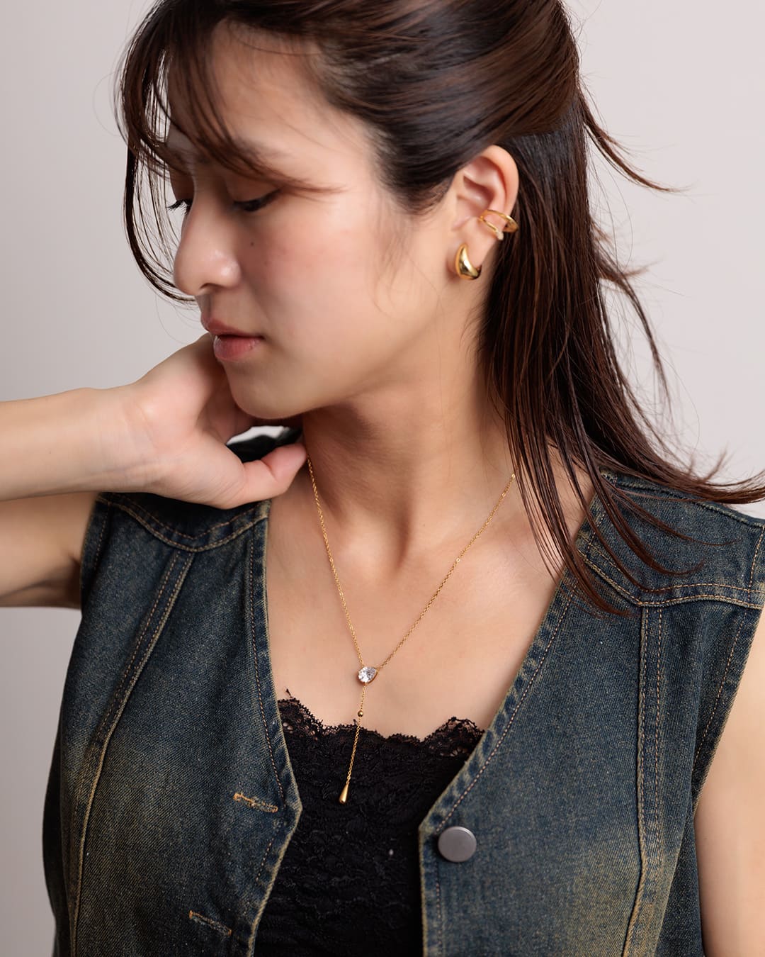 7/17(金)20:00～発売】【18KGP】ティアラリエットネックレス【新作10