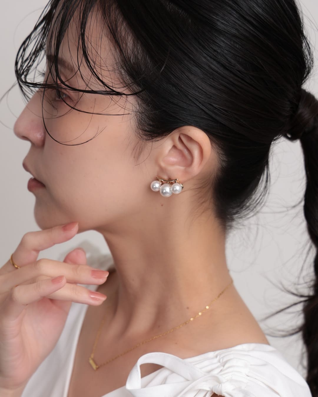 10/2(金)20:00～再入荷】【S925/18KGP】3連パールピアス – ChooMia