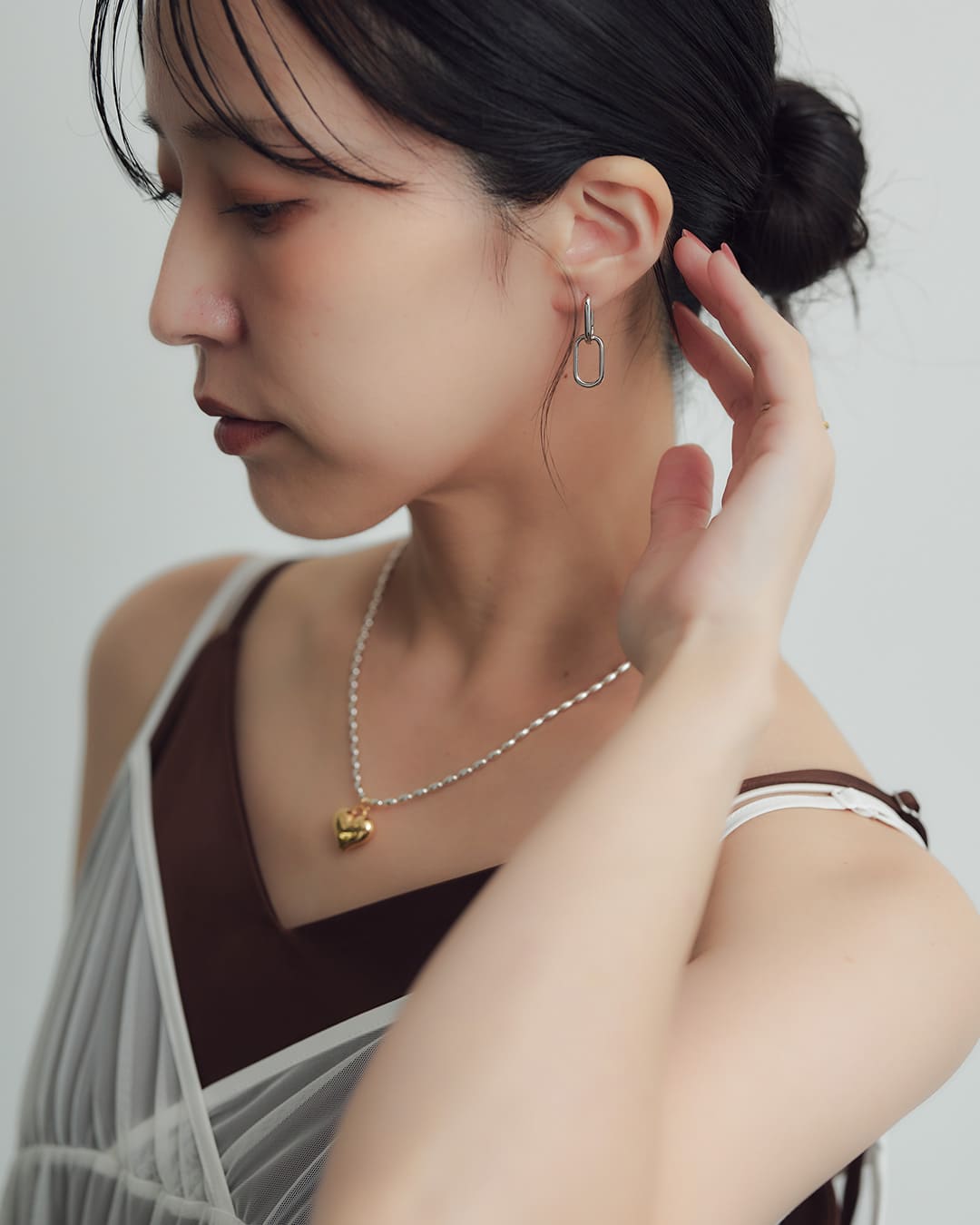 S925/18KGP】リンクチェーンモチーフピアス – ChooMia（チュミア）