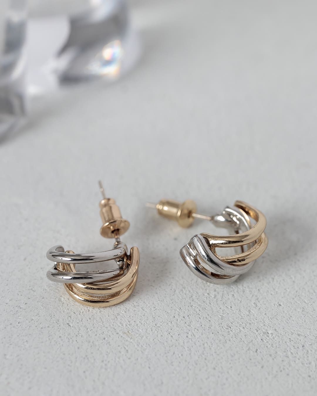 4/18(金)20:00～再入荷】【S925】バイカラーニュアンスクロス