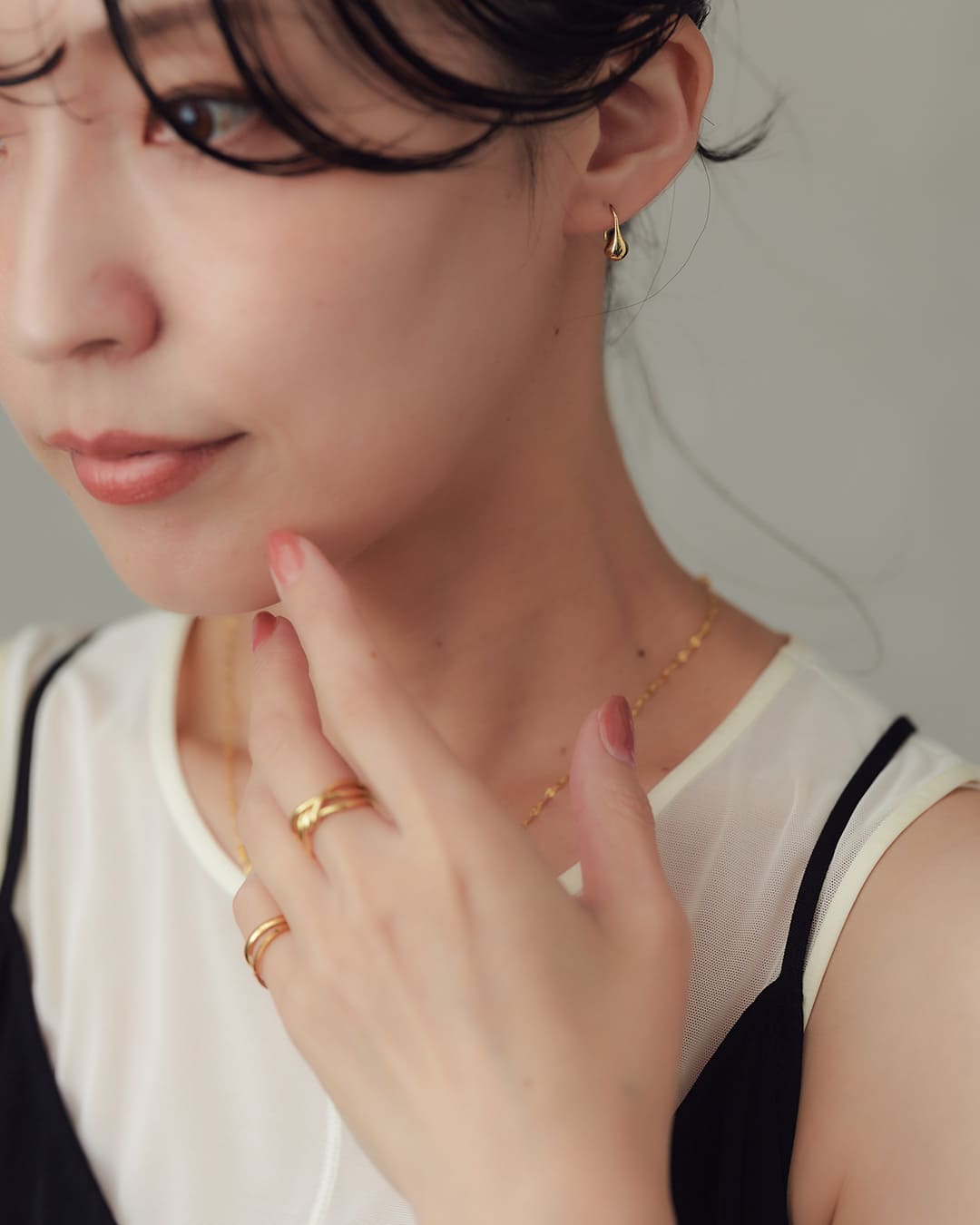 S925/18KGP】シンプルドロップピアス – ChooMia（チュミア）