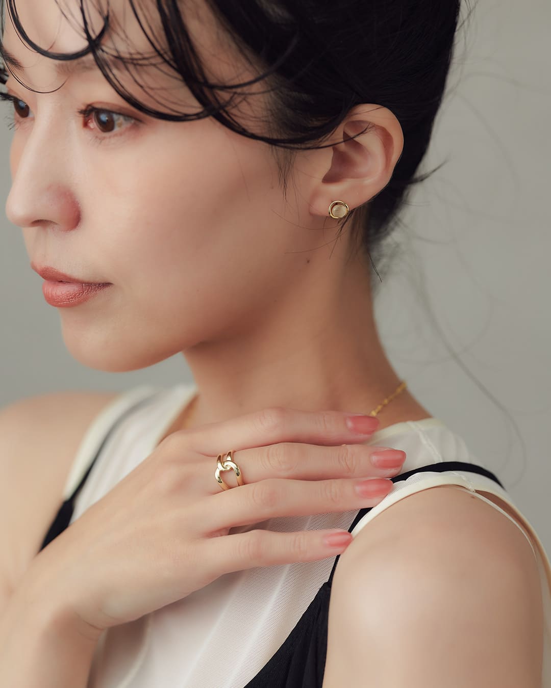 ピアス14点＆ネックレス6点 SJX W】LAB-GROWN DIAMOND (SYNTHETIC DIAMOND)CLICK HOOP