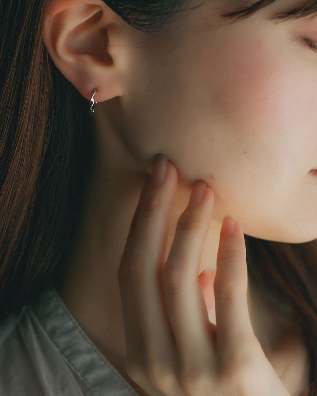 14kgf レムリアピアス 2way】14kgfジルコニアピアス＊後ろからパール☆彡 ピアス