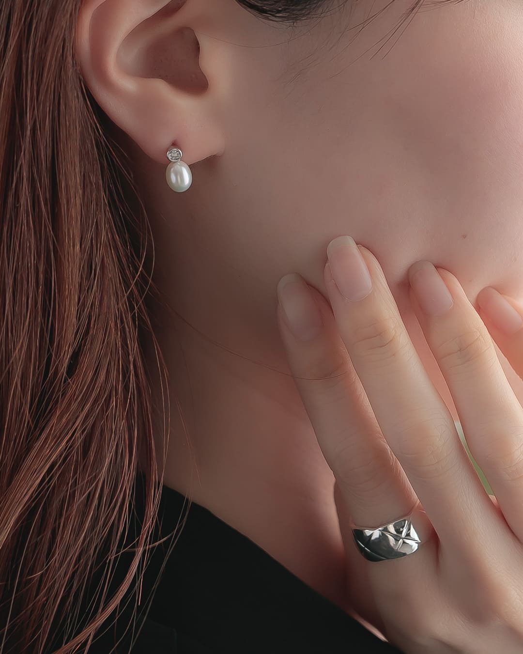 【うめ】e.m. ジルコニア　ピアス　パールブローチ　セット　箱無し S925/18KGP】1粒淡水パール×ジルコニアピアス – ChooMia（チュミア）