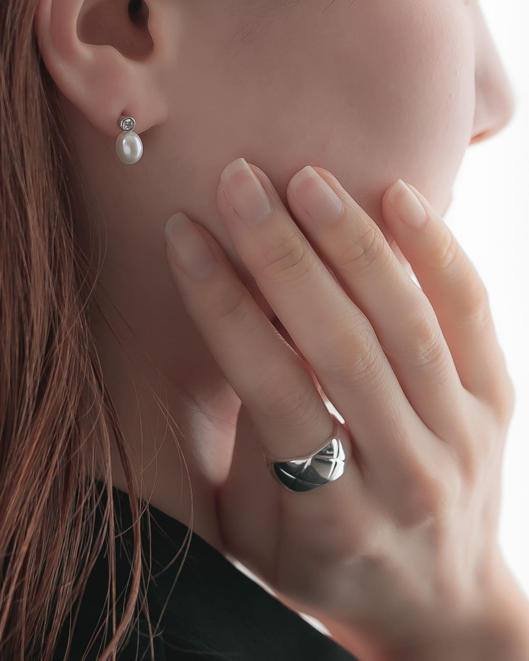 S925/18KGP】1粒淡水パール×ジルコニアピアス – ChooMia（チュミア）