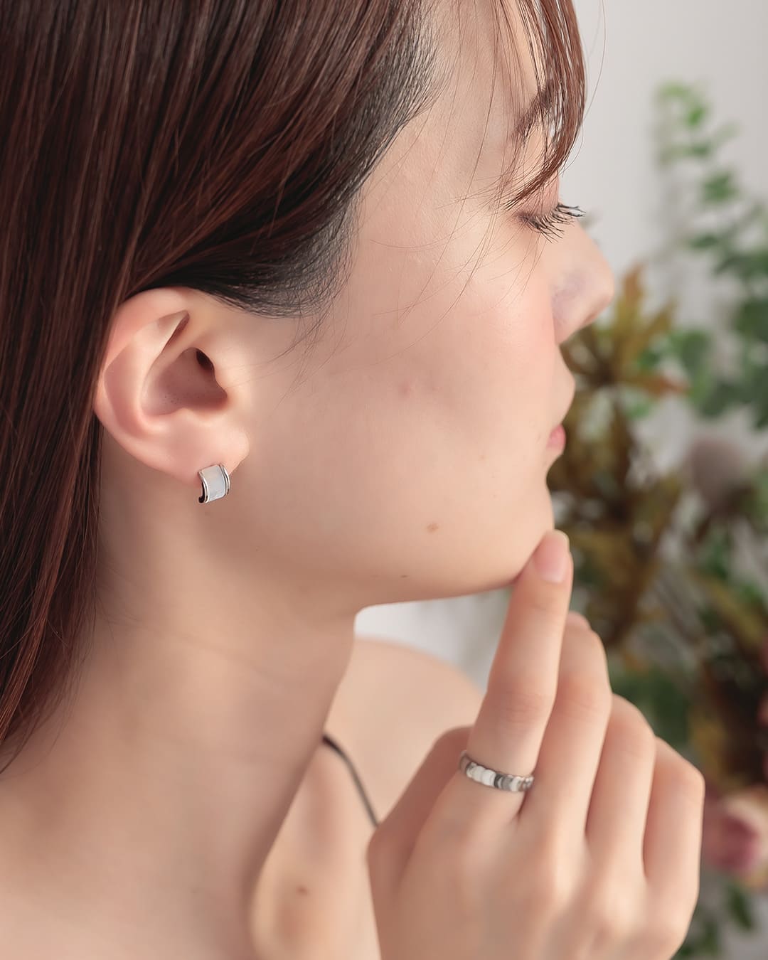 11/7(金)20:00～再入荷】【S925/14KGP】ハーフアーク×シェルモチーフ