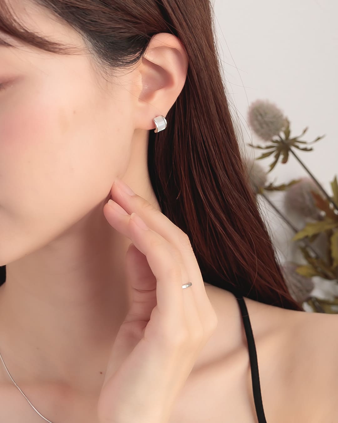 9/5(金)20:00～再入荷】【S925/14KGP】ハーフアーク×シェル