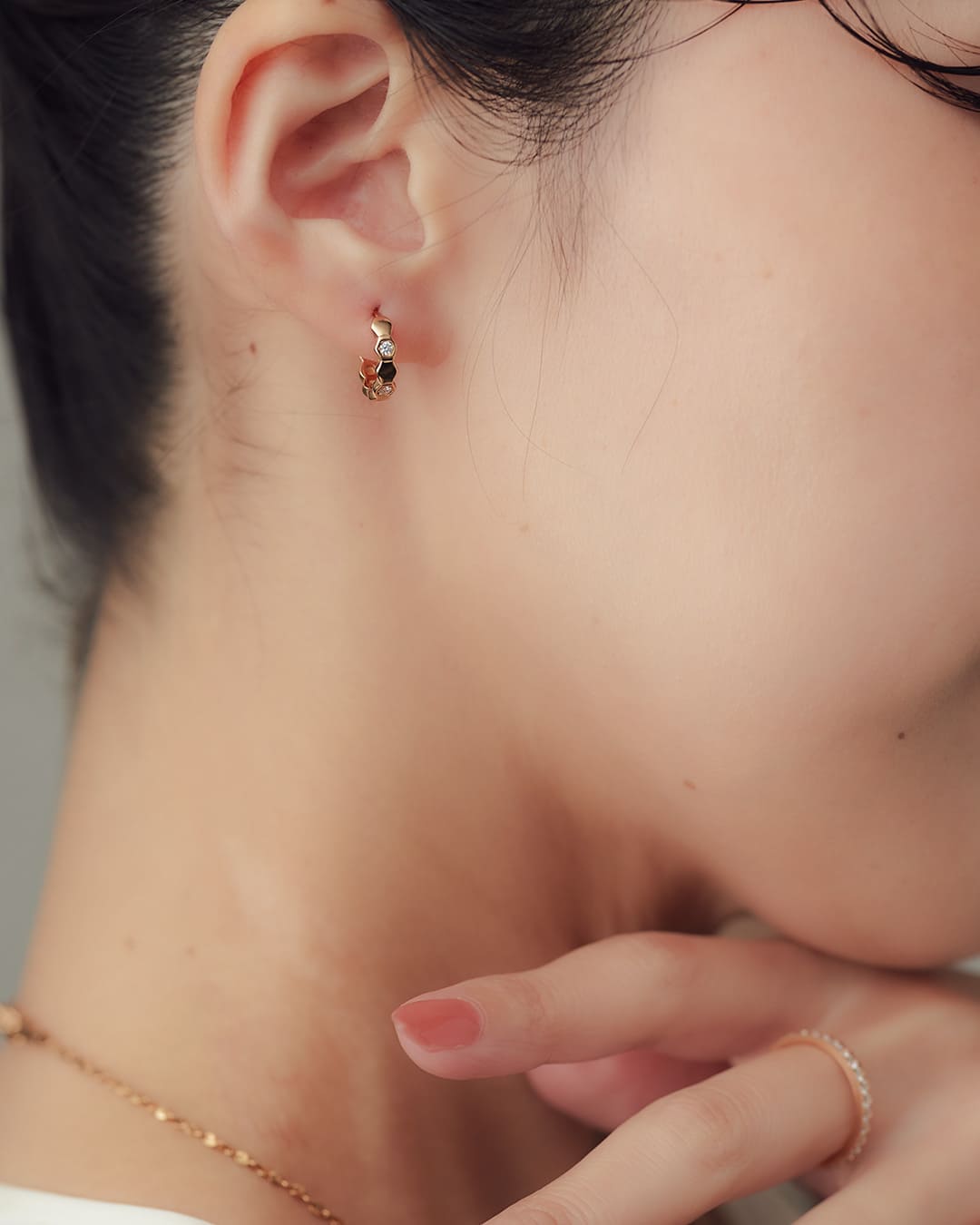 11/7(金)20:00～再入荷】【S925】ハニーコンボモチーフ×ジルコニア