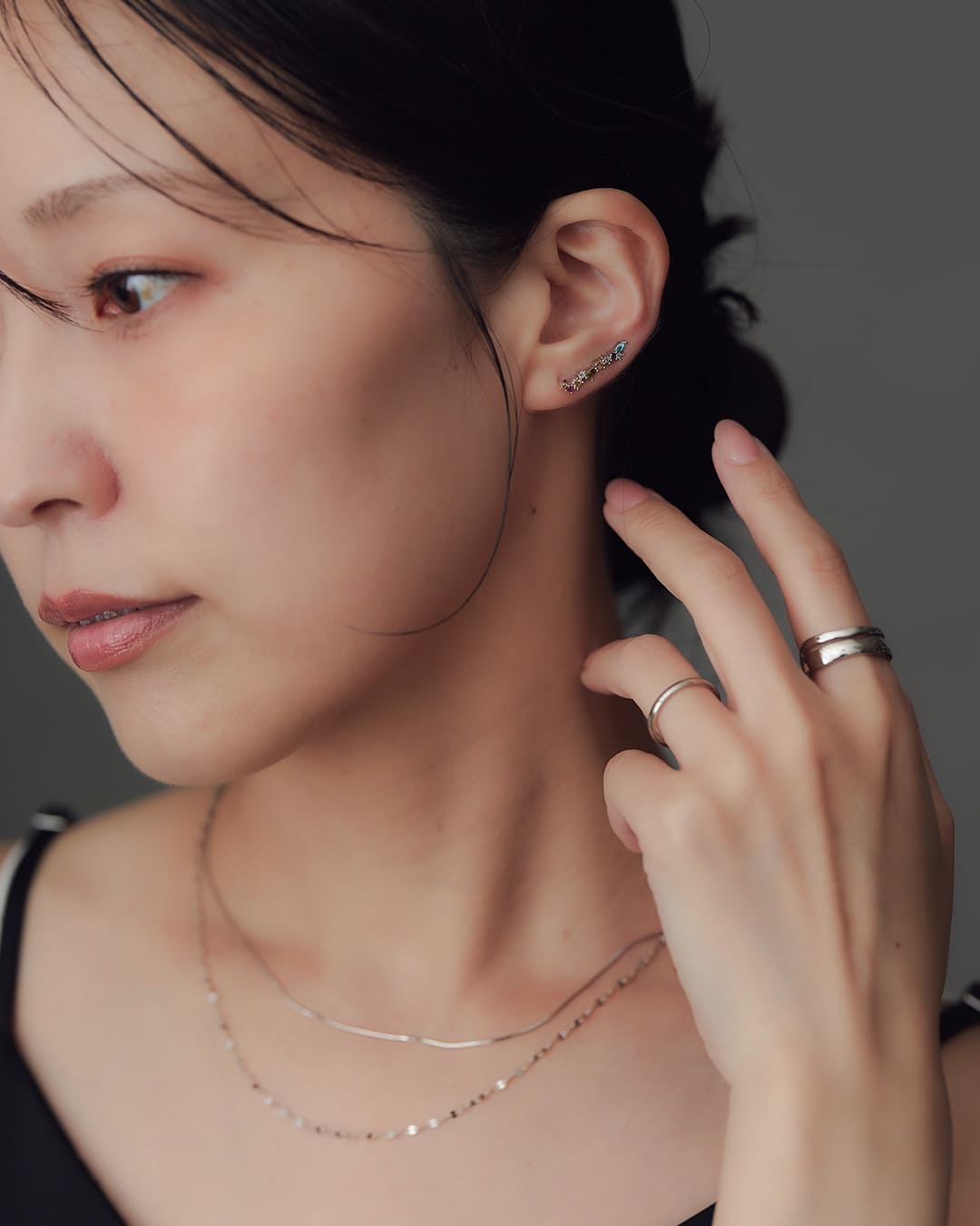S925/18KGP】アークコロレピアス – ChooMia（チュミア）