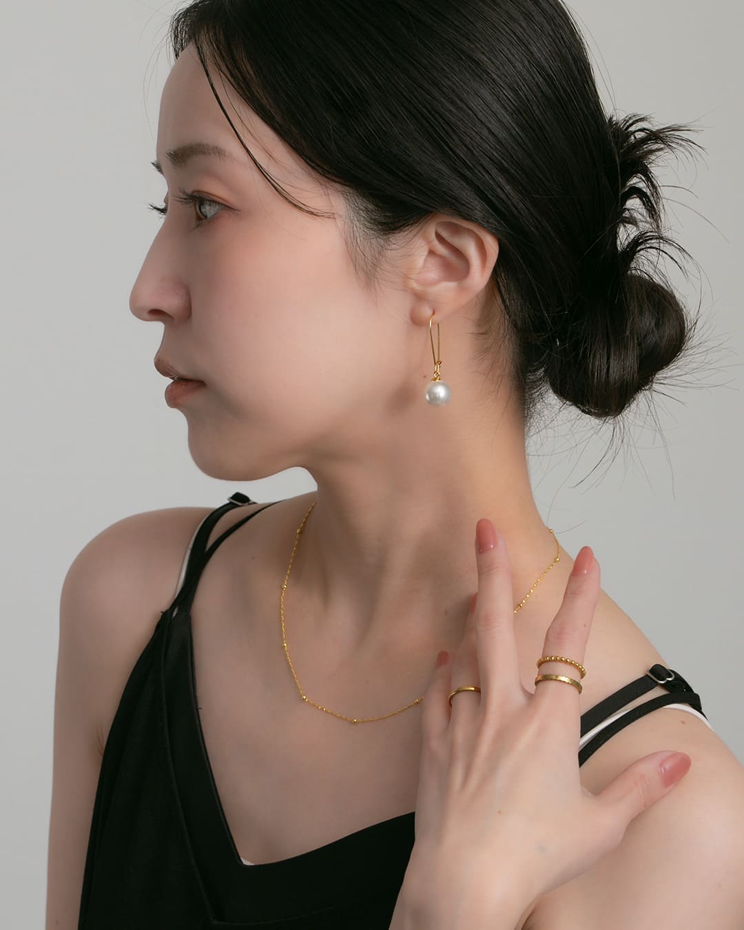 S925/18KGP】パールラインアーチピアス – ChooMia（チュミア）