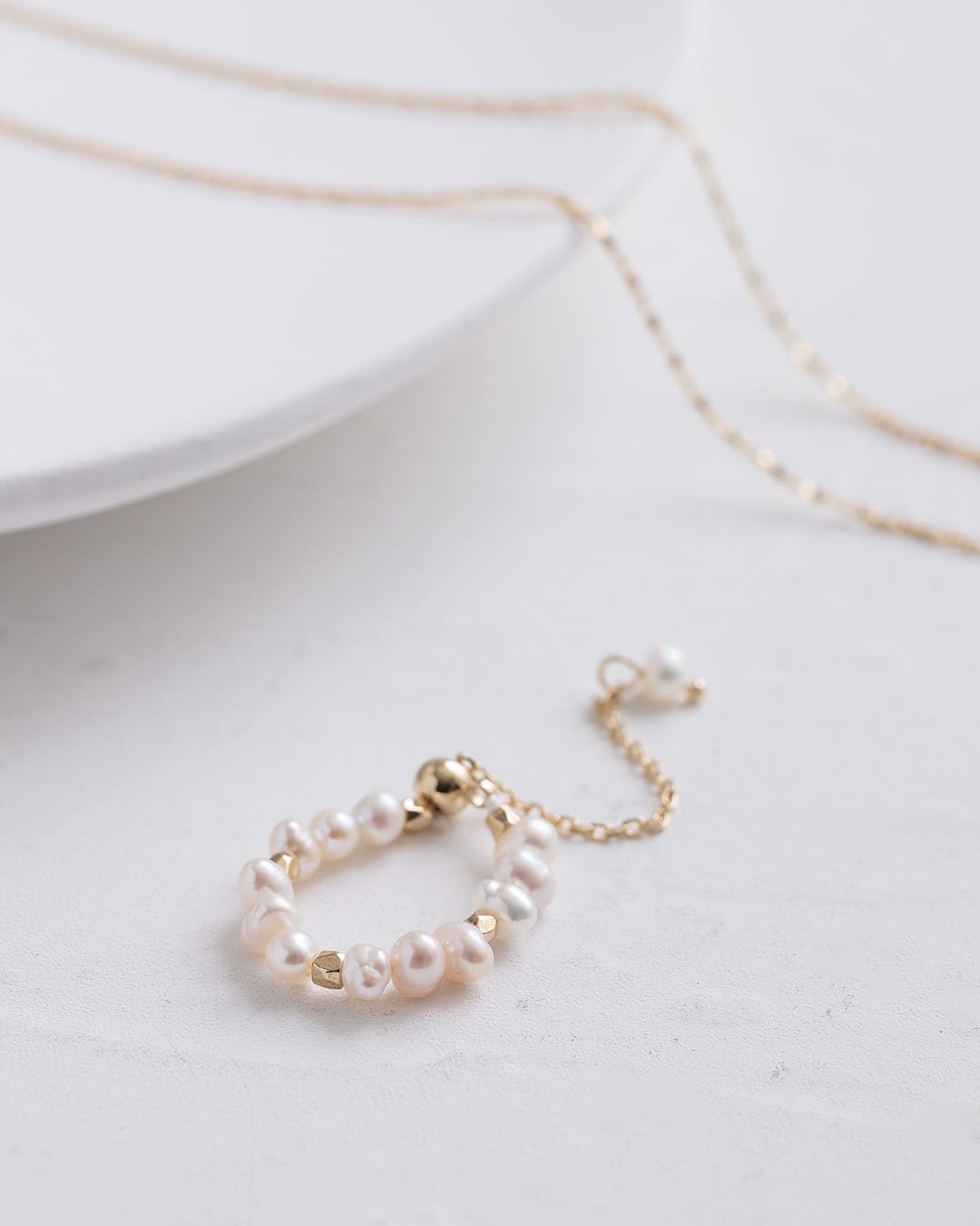 11/14(金)20:00～再入荷】【18KGP】天然淡水バロックパールチェーン