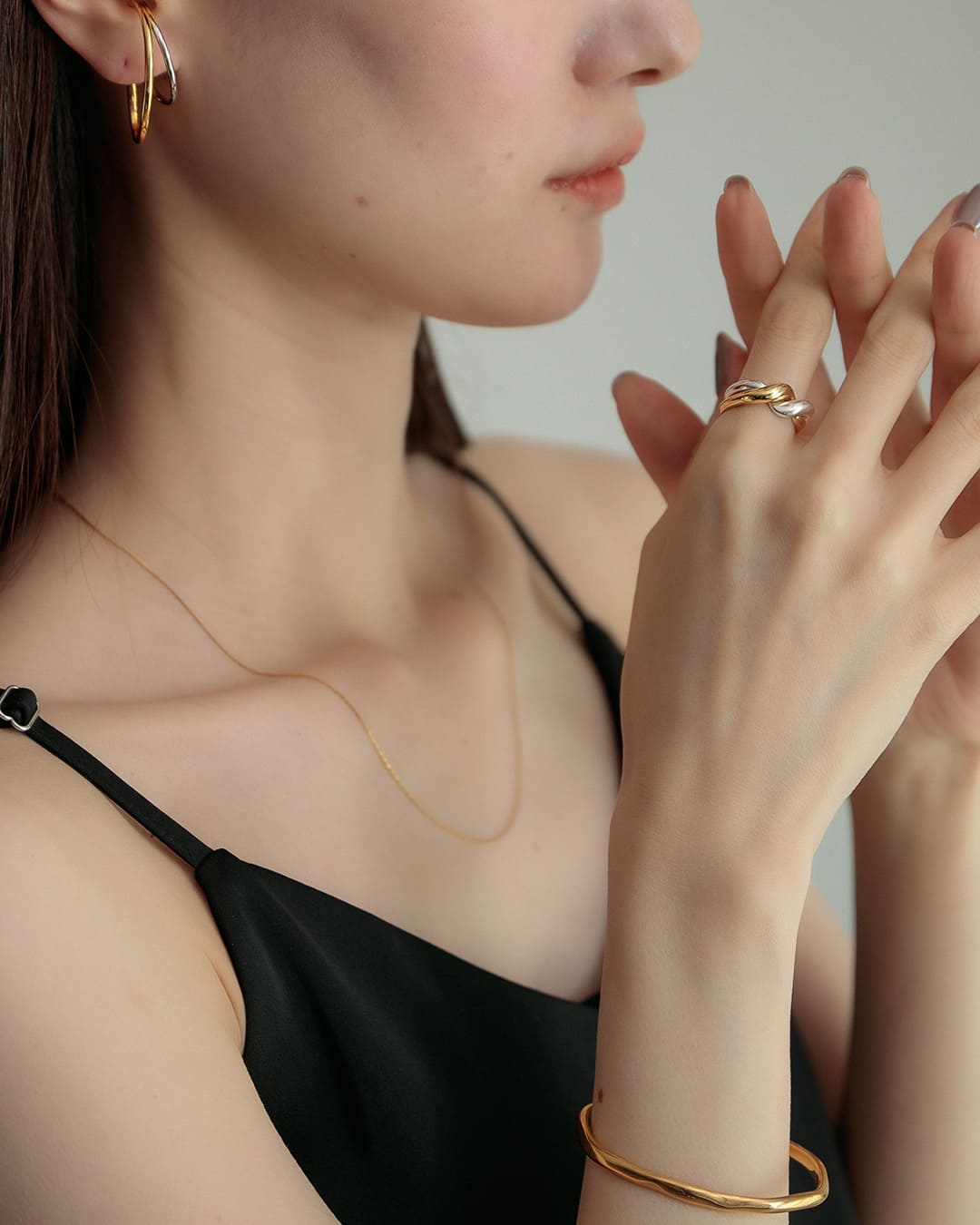 7/11(金)20:00～再入荷】【S925/14KGP】ニュアンスウェーブ2way