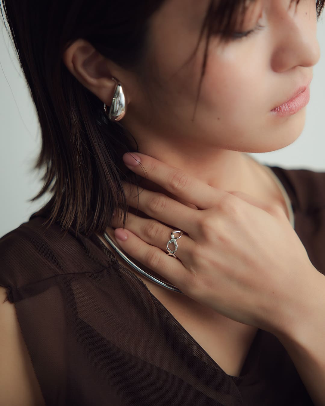 9/5(金)20:00～再入荷】【S925】ツイストクロスモチーフリング