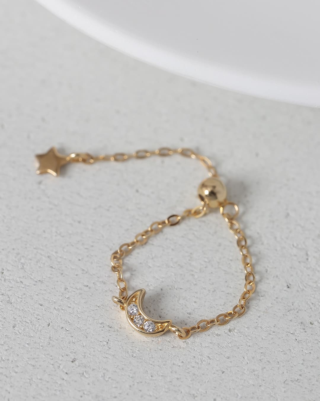 11/7(金)20:00～再入荷】【S925/18KGP】ムーン×スターモチーフチェーン