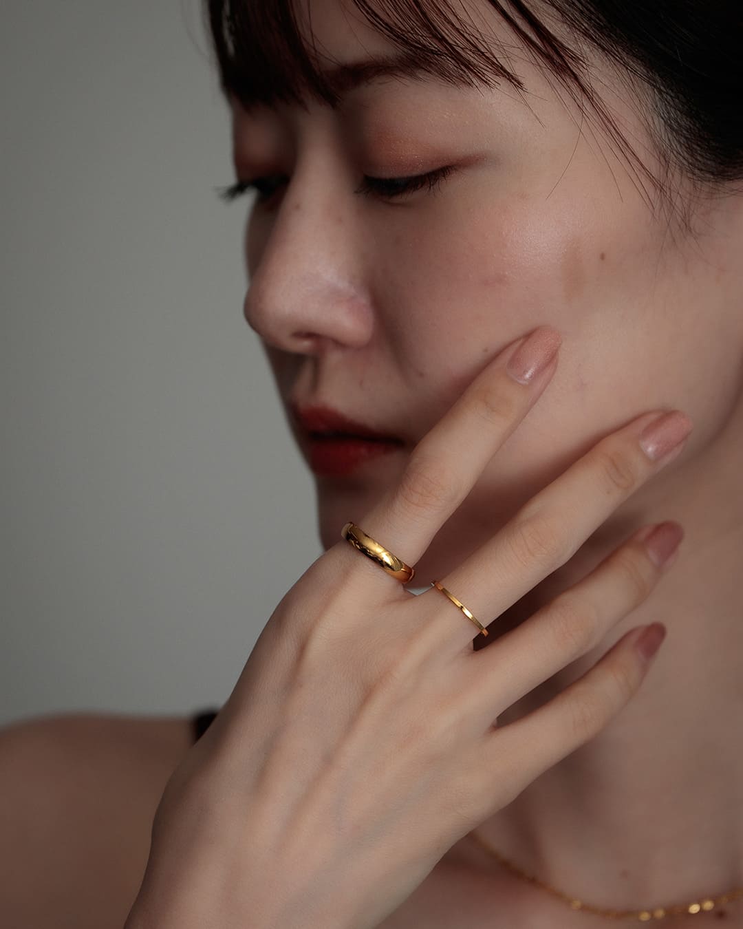 週末限定セール20％OFF】【18KGP】4mmシンプルリング – ChooMia