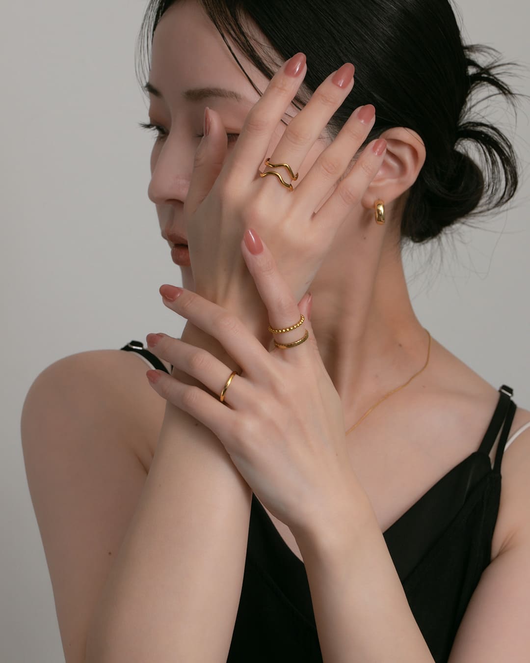 1/23(金)20:00～発売】【14KGP】ツインカーブリング – ChooMia（チュミア）