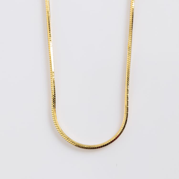 ⭐ 極美品 ✨18K ゴールド スネークチェーン ネックレス 11/14(金)20:00～再入荷】【S925/18KGP】スネークチェーンネックレス